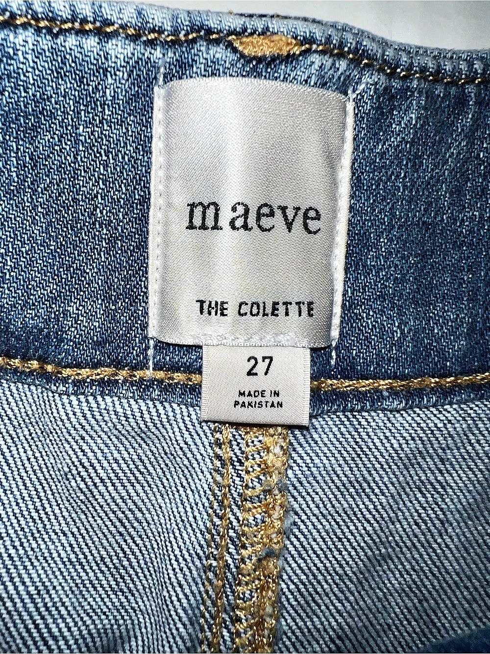 Maeve The Colette Crop Wide-Leg Jeans Blue Waist 27 - Picture 7 of 7